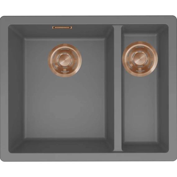 ELLECI- Mosogatótálca Zen 150 Keratek K99 Dark Grey bronz tartozékokkal