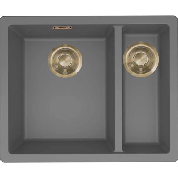 ELLECI- Mosogatótálca Zen 150 Keratek K99 Dark Grey arany tartozékokkal