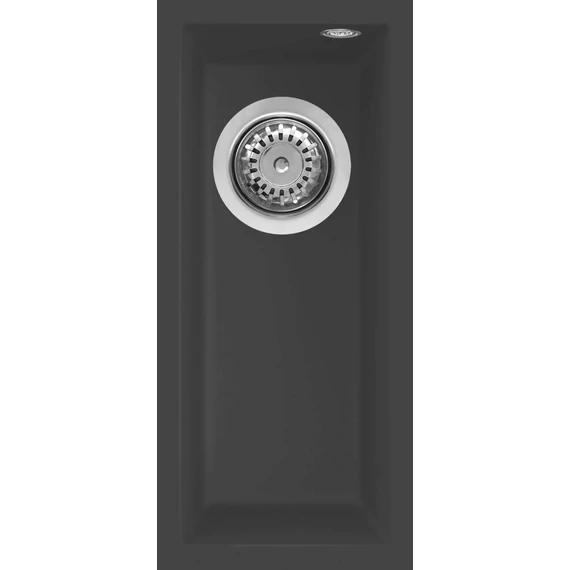 ELLECI - Mosogatótálca Quadra 50 M70 nero metal munkalap alá szerelhető