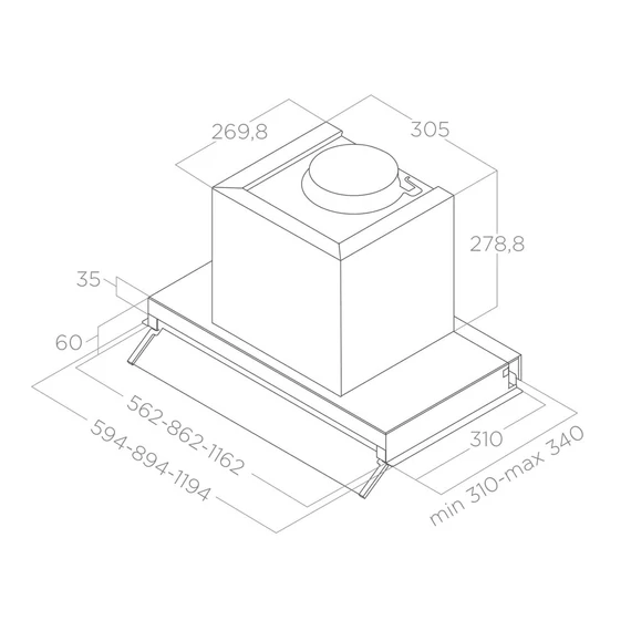 Elica -Páraelszívó BOXIN LX/IX/A/120