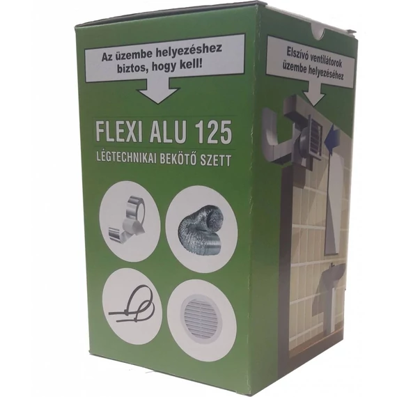 FALMEC - 125/3 Flexi Alu légtechnikai bekötő szett