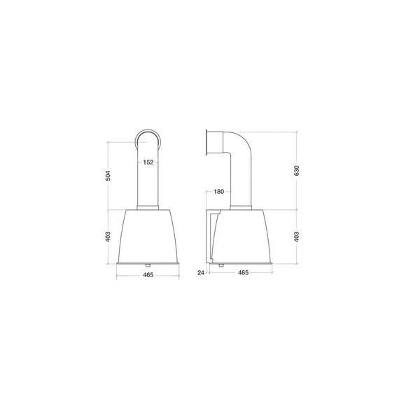 KDESIGN - Páraelszívó K114-W Fehér T60