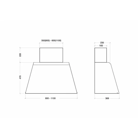 KDESIGN - Páraelszívó K129-110 T500 Corten