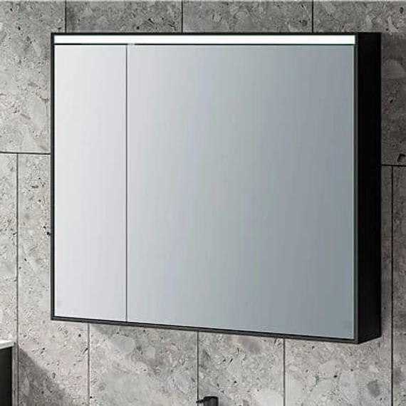KOLPA SAN TO 60 tükrös szekrény LED világítással,kapcsolóval, konnektorral BL/fekete