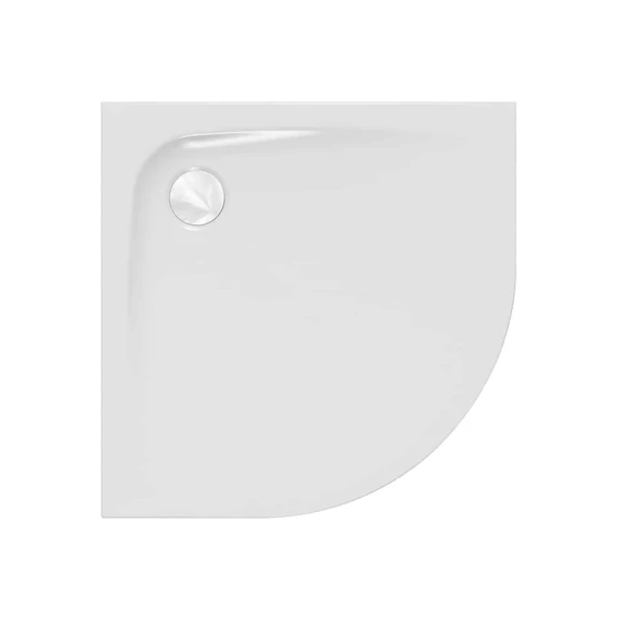 KOLPA SAN Evelin Tray R negyedköríves, beépíthető zuhanytálca, 90x90