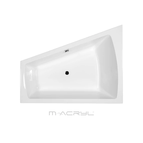 M-ACRYL Trinity különleges akril kád 160x120 jobbos + Ajándék kádláb és peremrögzítő