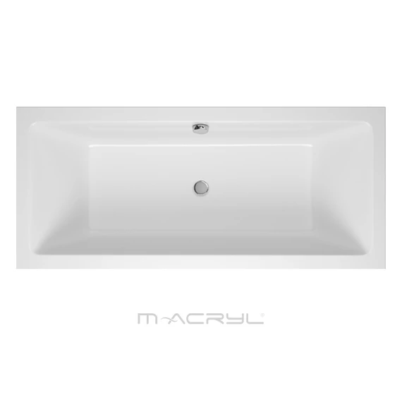 M-ACRYL Sabina egyenes akril kád 170x75 + Ajándék kádláb és peremrögzítő