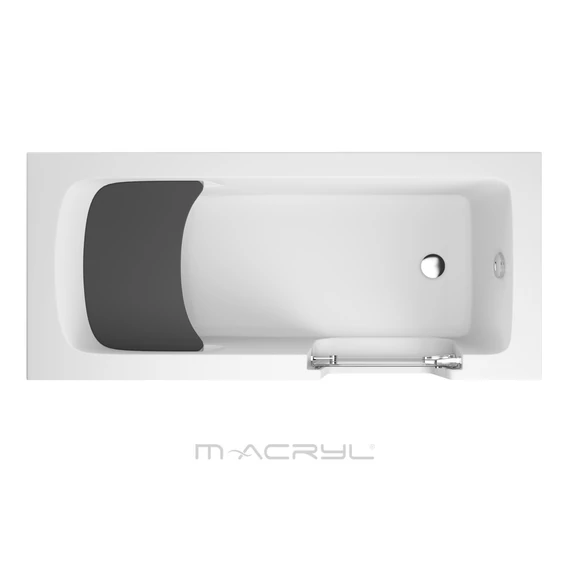 M-ACRYL Héra akadálymentesített besétálós akril kád 140x70 balos + Ajándék kádláb és peremrögzítő