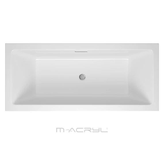 M-ACRYL Sabina Pro egyenes akril kád 180x80 + Ajándék kádláb és peremrögzítő
