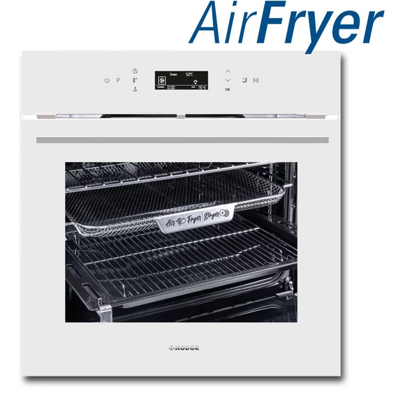 NODOR - Beépíthető sütő NorChef MO-6800 SW fehér AIR FRYER