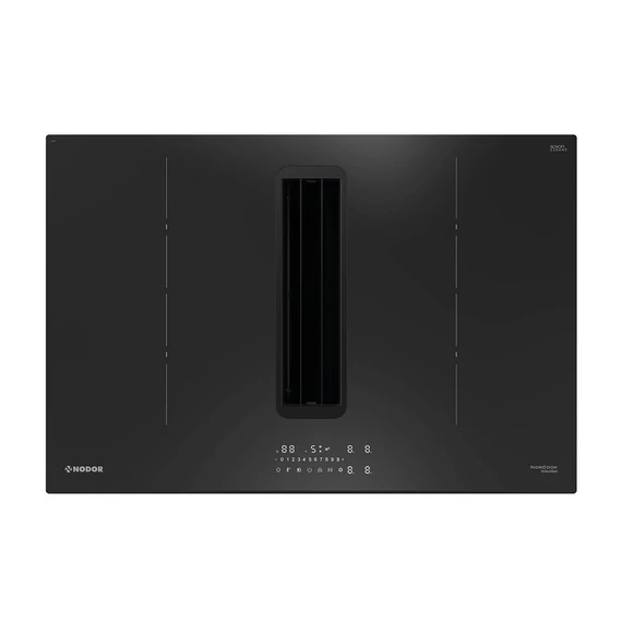 NODOR - NorCoock N8426 BK FLOW-IN indukciós főzőlap beépített elszívóval