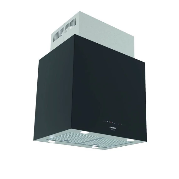 NODOR - Páraelszívó NorBreeze ISLA CUBE GLASS ECO 60 BK/A Hob to Hood