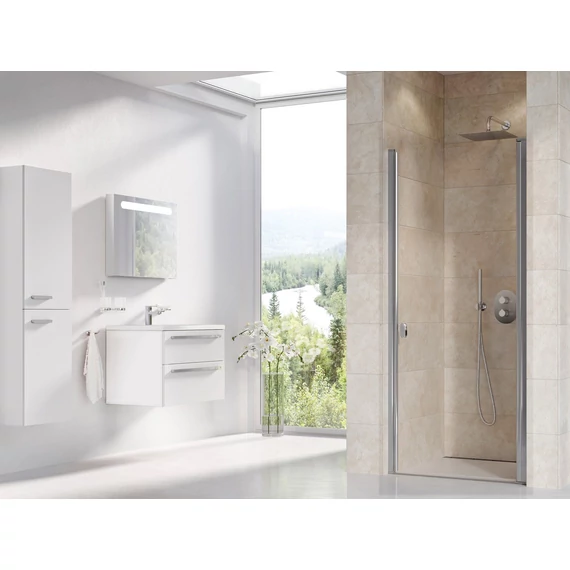 RAVAK Chrome CSD1-90 zuhanyajtó krómhatású+transparent