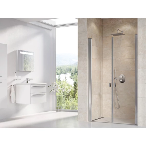 RAVAK Chrome CSDL2-90 zuhanyajtó krómhatású+transparent