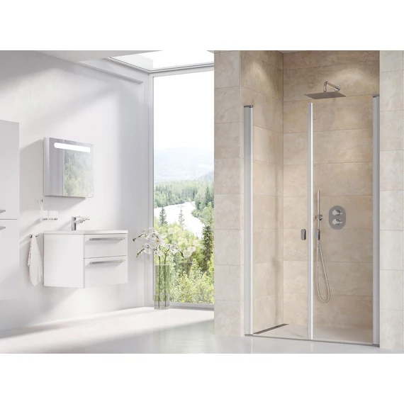 RAVAK Chrome CSDL2-90 zuhanyajtó szatén+transparent