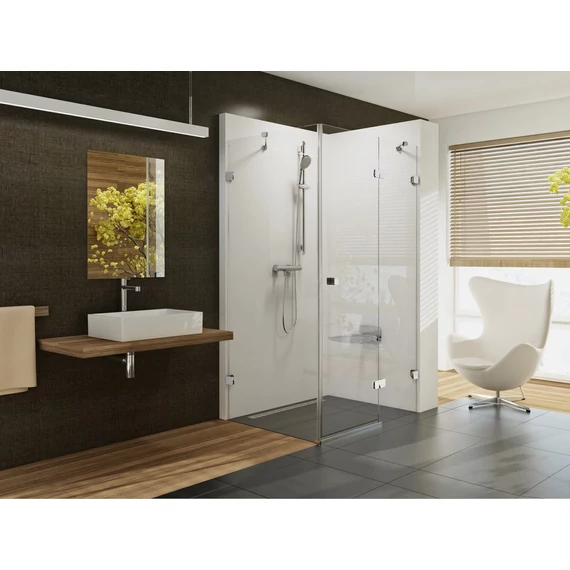 RAVAK Brilliant BSDPS-120x80 jobb zuhanykabin króm+transparent