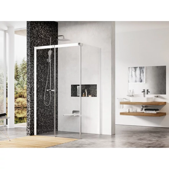 RAVAK Matrix MSDPS 100x80 zuhanykabin bal fehér+transparent