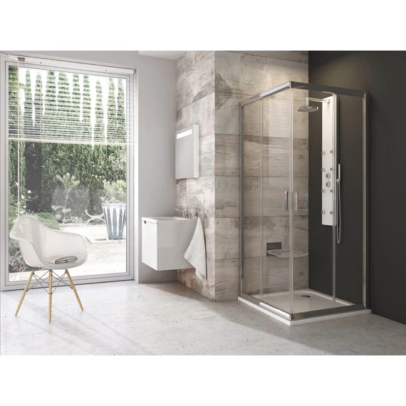 RAVAK Blix BLRV2 90x90 zuhanykabin krómhatású+transparent
