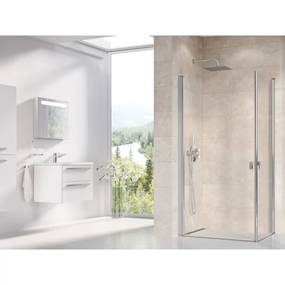 RAVAK Chrome CRV1-100 zuhanyajtó krómhatású+transparent