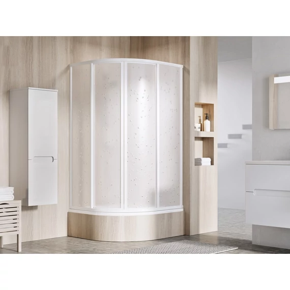 RAVAK Supernova SKCP4 80x80 Sabina zuhanykabin fehér+pearl