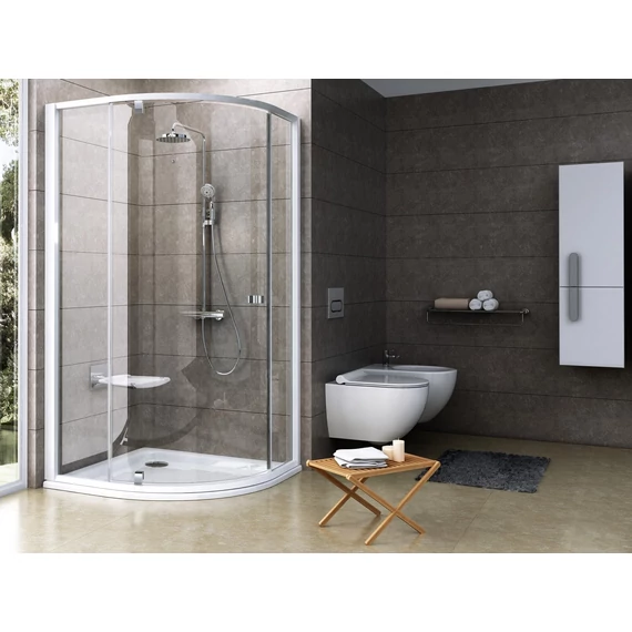 RAVAK Pivot PSKK3 80x80 zuhanykabin fehér/króm+transparent