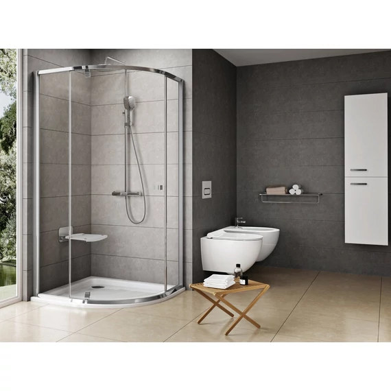 RAVAK Pivot PSKK3 80x80 zuhanykabin krómhatású+transparent