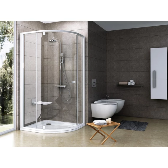 RAVAK Pivot PSKK3 100x100 zuhanykabin fehér+transparent