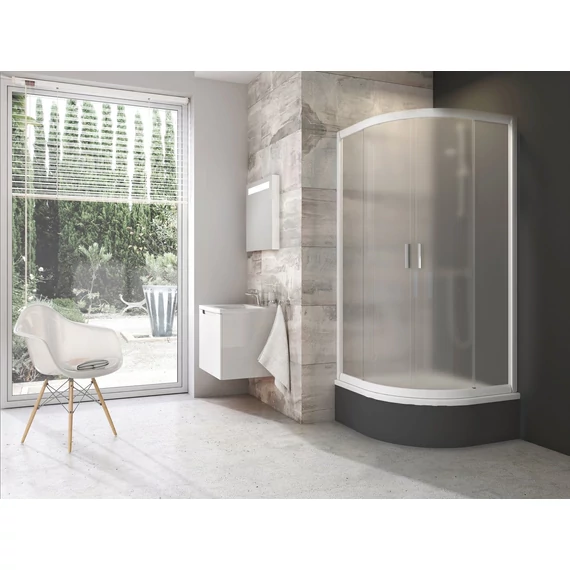 RAVAK Blix BLCP4 90x90 SABINA zuhanykabin fehér+grape