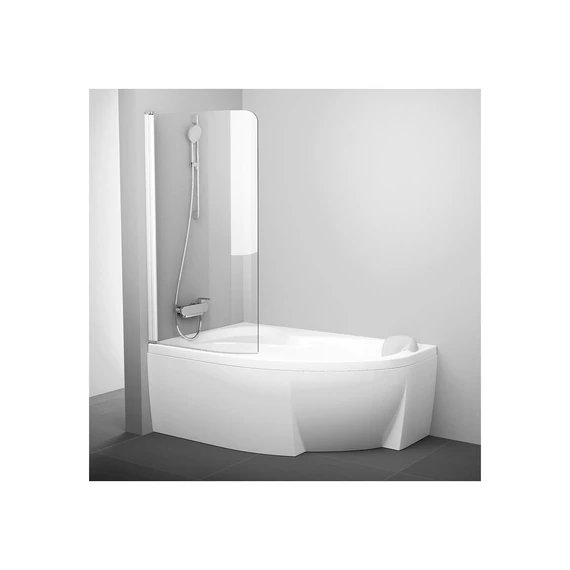 RAVAK Rosa CVSK1 140/150 bal kádparaván fehér+transparent