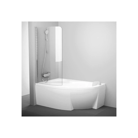 RAVAK Rosa CVSK1 140/150 bal kádparaván  krómhatású+transparent