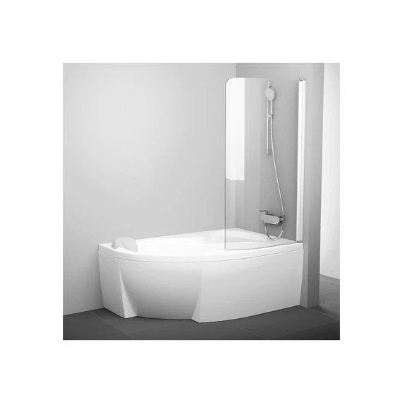 RAVAK Rosa CVSK1 140/150 jobb kádparaván fehér+transparent