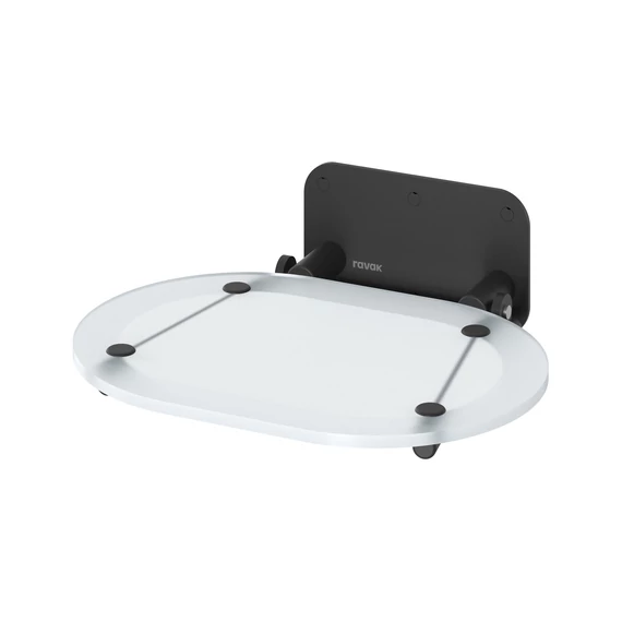 RAVAK Chrome ülőke Clear/fekete