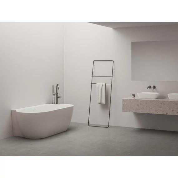RAVAK Vana Freedom Wall II Tec 170x87, akrilkád, Alabaster Pink/fehér, fehér túlfolyóval