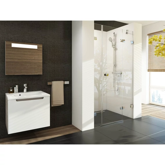RAVAK Brilliant BSD3 110 jobb zuhanyajtó króm+transparent+ B SET
