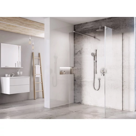 RAVAK Walk-In Corner Szett 120x80, zuhanykabin krómhatású+transparent