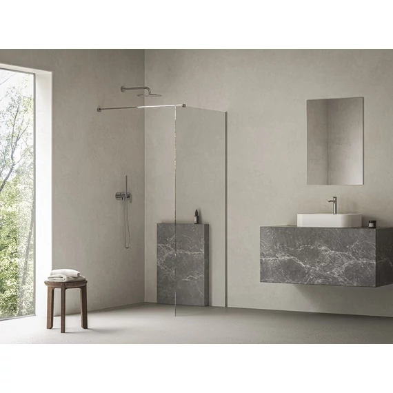 RAVAK Walk-In Air Wall 90 zuhanyfal krómhatású+transparent