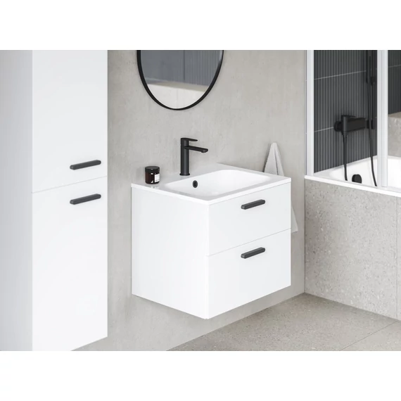 RAVAK Chrome SD II 60 fehér, fekete fogantyúval 152 mm