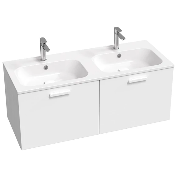 RAVAK Chrome II SD 120 fehér, fehér fogantyúval 152 mm