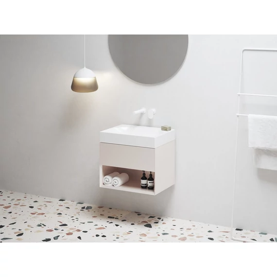 RAVAK SD Lite 60 fürdőszobai szekrény mosdó alá Alabaster Pink
