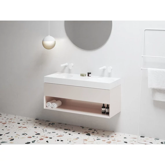RAVAK SD Lite 120 fürdőszobai szekrény mosdó alá Alabaster Pink