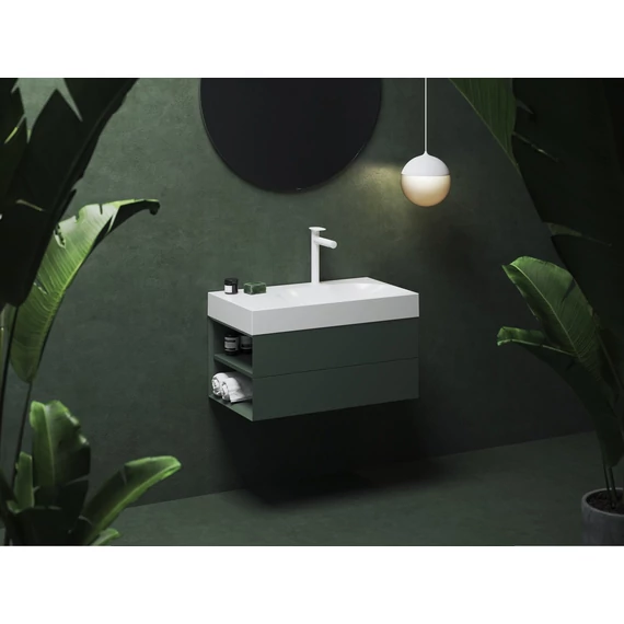 RAVAK SD Lite 80 B fürdőszobai szekrény mosdó alá Grey Green