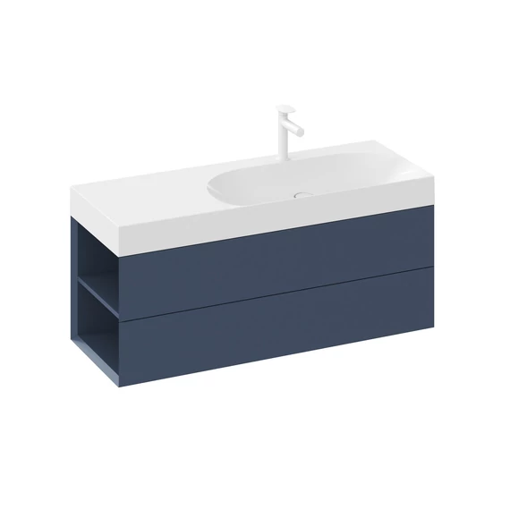 RAVAK SD Lite 120 B fürdőszobai szekrény mosdó alá Deepsea Blue
