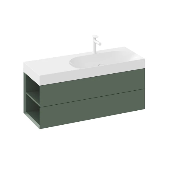 RAVAK SD Lite 120 B fürdőszobai szekrény mosdó alá Grey Green