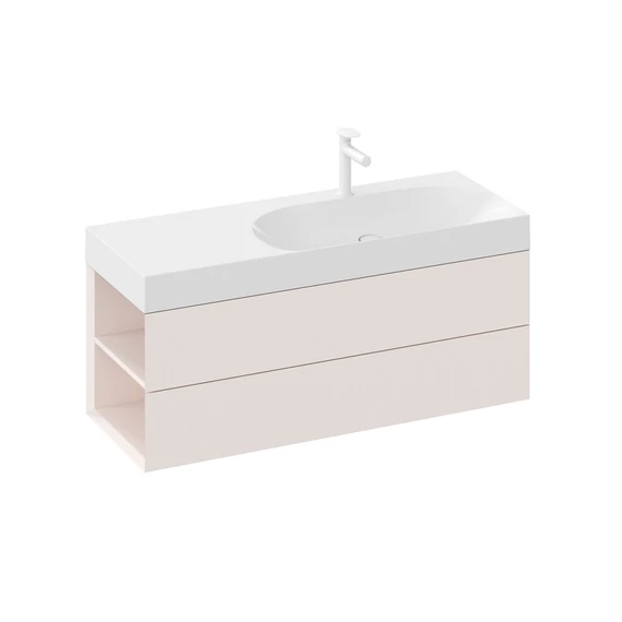 RAVAK SD Lite 120 B fürdőszobai szekrény mosdó alá Alabaster Pink