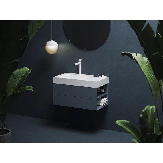 RAVAK SD Lite 80 J fürdőszobai szekrény mosdó alá Deepsea Blue
