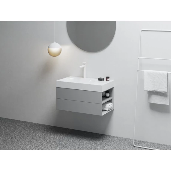 RAVAK SD Lite 80 J fürdőszobai szekrény mosdó alá Smoke Grey