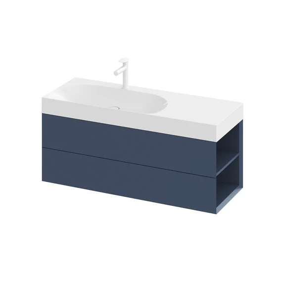 RAVAK SD Lite 120 J fürdőszobai szekrény mosdó alá Deepsea Blue