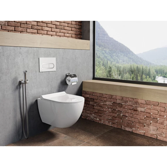 RAVAK Uni Chrome WC RimOff fehér