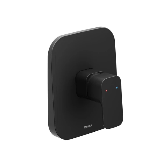 RAVAK 10° Free fekete falba süllyesztett csaptelep váltó nélkül TD F 066.20BL, fekete, R-boxhoz