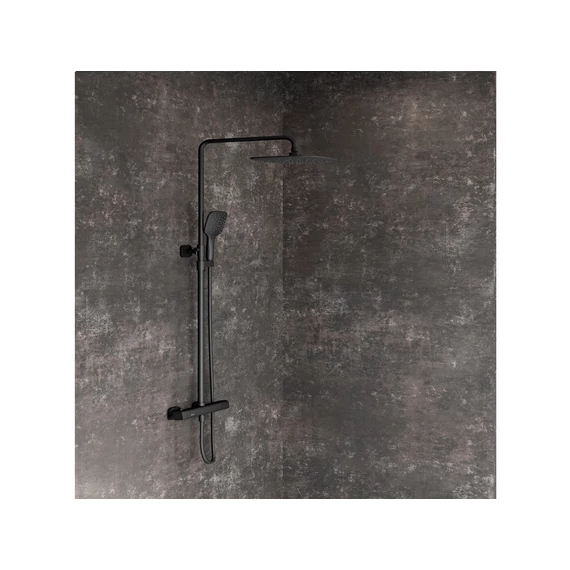 RAVAK 10° Free Termosztátos zuhanyoszlop TD F 091.20BL, fekete